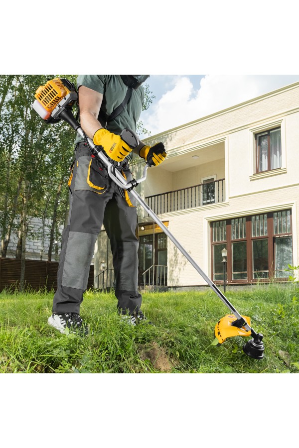 Триммер бензиновый DR-25, 25 см3, неразъемная штанга, состоит из 2 частей Denzel