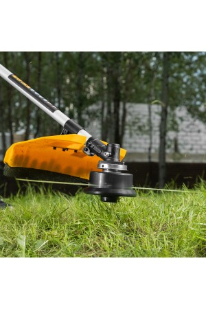 Триммер бензиновый DR-33, 33 см3, неразъемная штанга, состоит из 2 частей Denzel