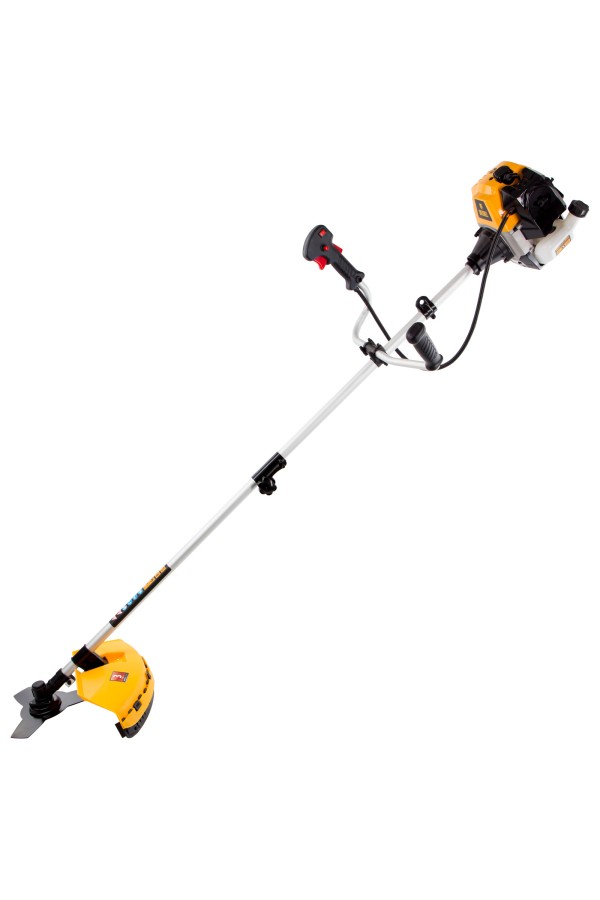 Триммер бензиновый DR-33S, 33 см3, разъемная штанга, состоит из 2 частей Denzel