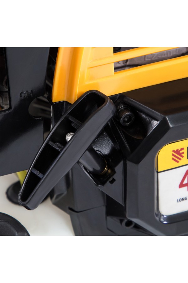 Триммер бензиновый DR-43, 43 см3, неразъемная штанга, состоит из 2 частей Denzel