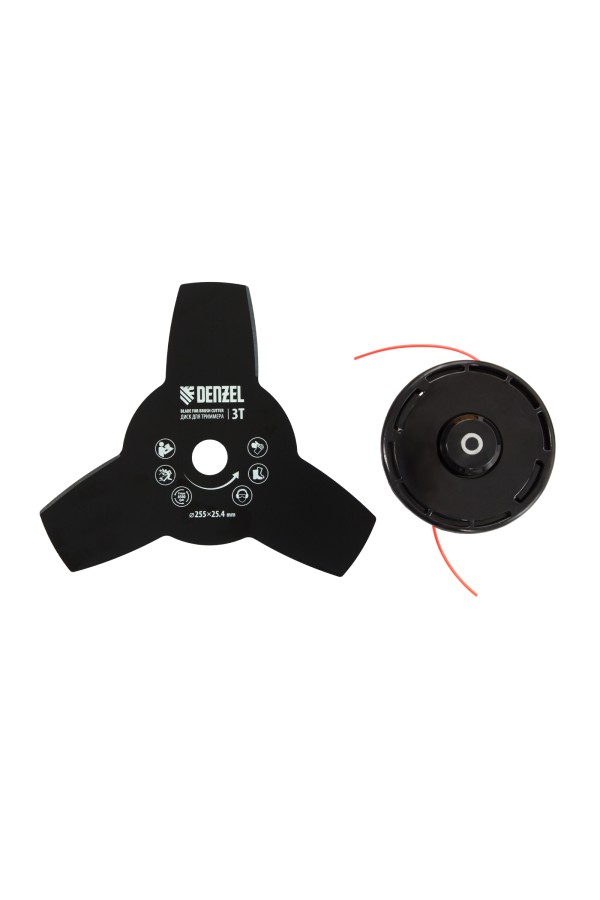 Триммер бензиновый DR-43S, 43 см3, разъемная штанга, состоит из 2 частей Denzel