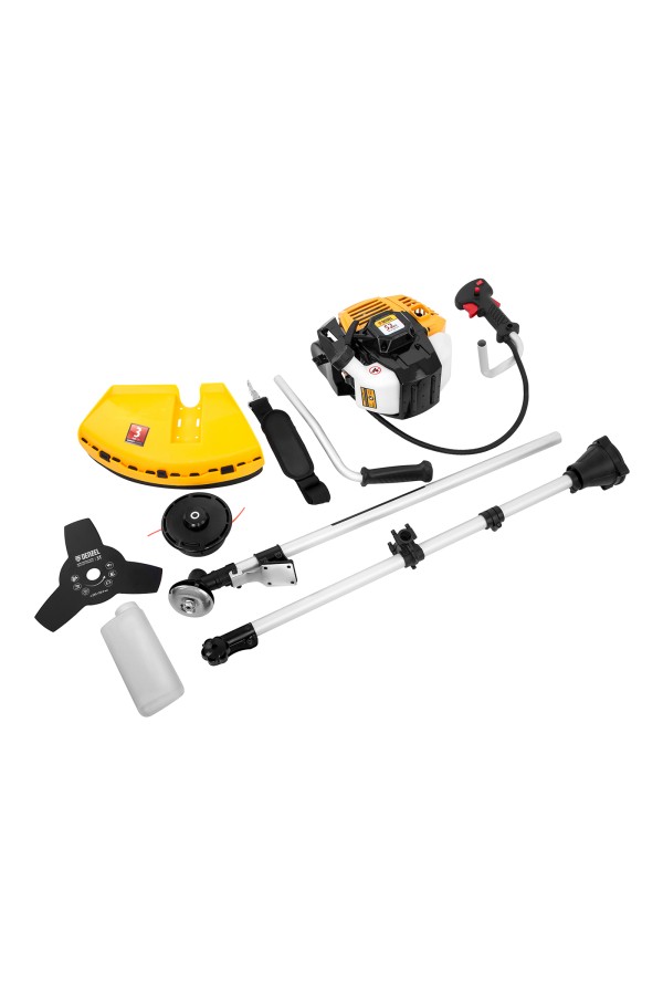 Триммер бензиновый DR-52S, 52 см3, разъемная штанга, состоит из 2 частей Denzel