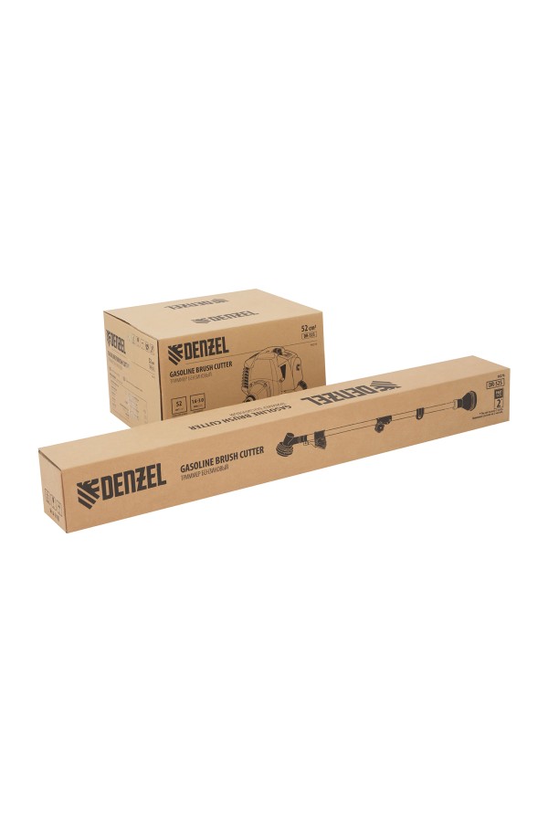 Триммер бензиновый DR-52S, 52 см3, разъемная штанга, состоит из 2 частей Denzel