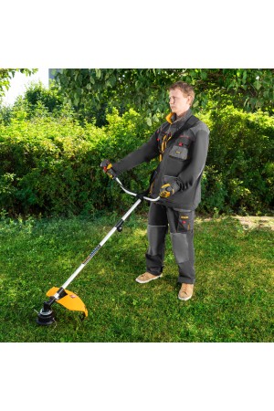 Триммер бензиновый DGT-43-PRO, анти-вибро, 43 см3, неразъем, состоит из 2 частей Denzel