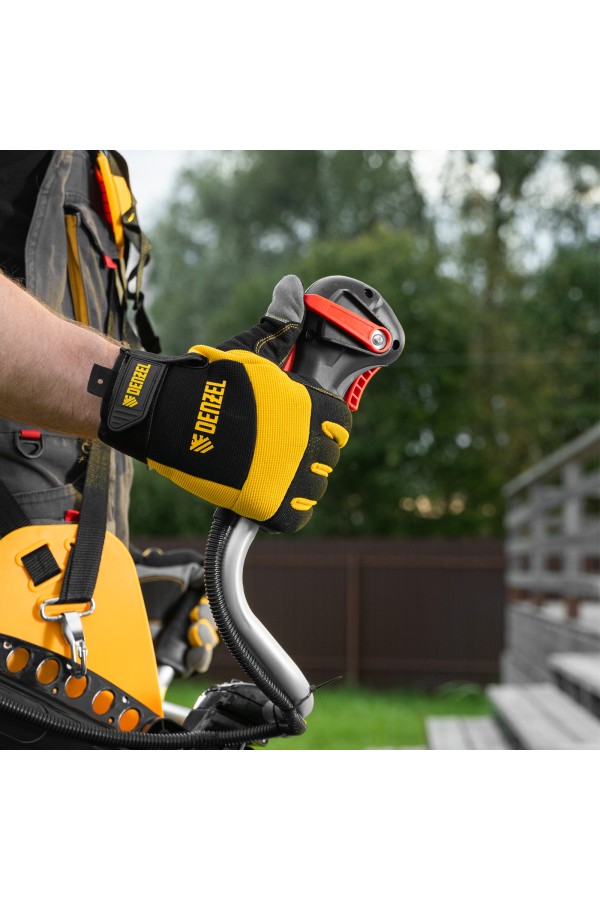 Триммер бензиновый DGT-52-PRO, анти-вибро, 52 см3, неразъем, состоит из 2 частей Denzel