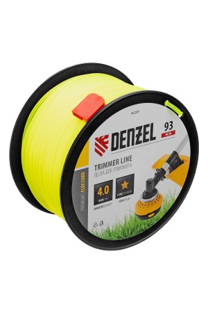 Леска для триммера звезда, 4,0мм х 93м, на DIN катушке FLEX CORD// Denzel