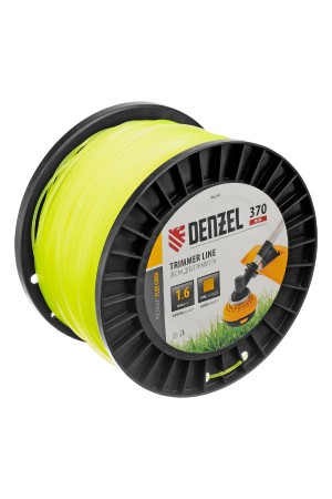Леска для триммера квадрат 1,6мм х 370м, на DIN катушке FLEX CORD// Denzel