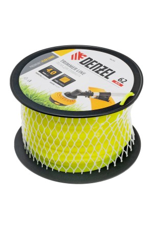 Леска для триммера квадрат, 4,0мм х 62м, на DIN катушке FLEX CORD// Denzel