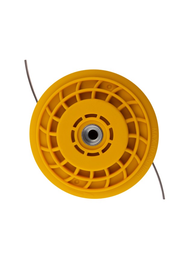 Катушка триммерная полуавтоматическая, легкая заправка лески, гайка M10x1.25, винт M10-M10, подшипник Denzel