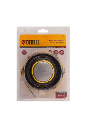 Катушка триммерная полуавтоматическая, легкая заправка лески, гайка M10x1.25, винт M10-M10, подшипник Denzel