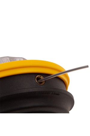 Катушка триммерная полуавтоматическая, легкая заправка лески, гайка M10x1.25, винт M10-M10, алюминиевая кнопка Denzel