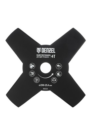 Диск для триммера, 230 х 25.4 мм, толщина 1.6 мм, 4 лезвия Denzel