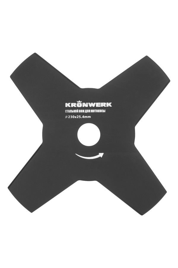 Нож для триммера 230х25,4, 4 лезвия Kronwerk