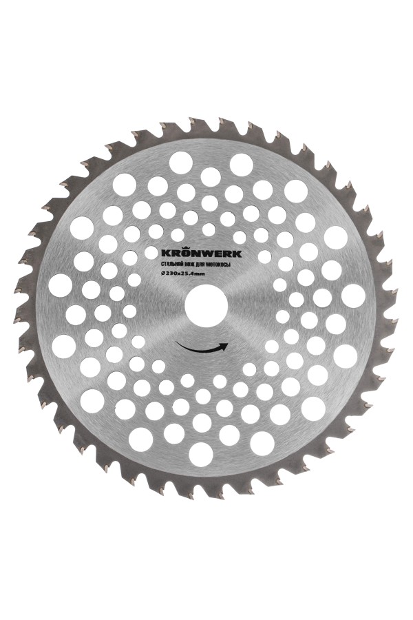 Нож для триммера 230х25,4, 40 зубьев Kronwerk