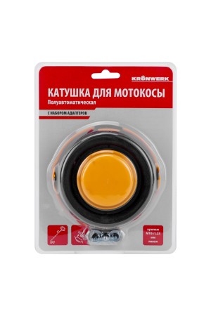 Катушка для триммера гайка М10,лев,М8 лев и прав, адаптер М8 левая, шаг 1,25 мм Kronwerk