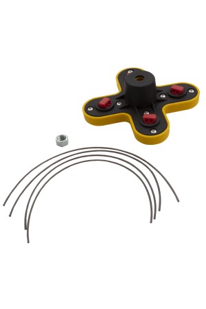 Головка триммерная универсальная гайка М10 х 1.25 левая Denzel