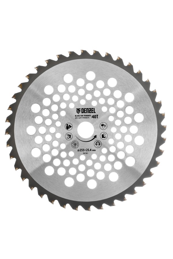 Диск для триммера , 255 х 25,4  40 зубьев Denzel