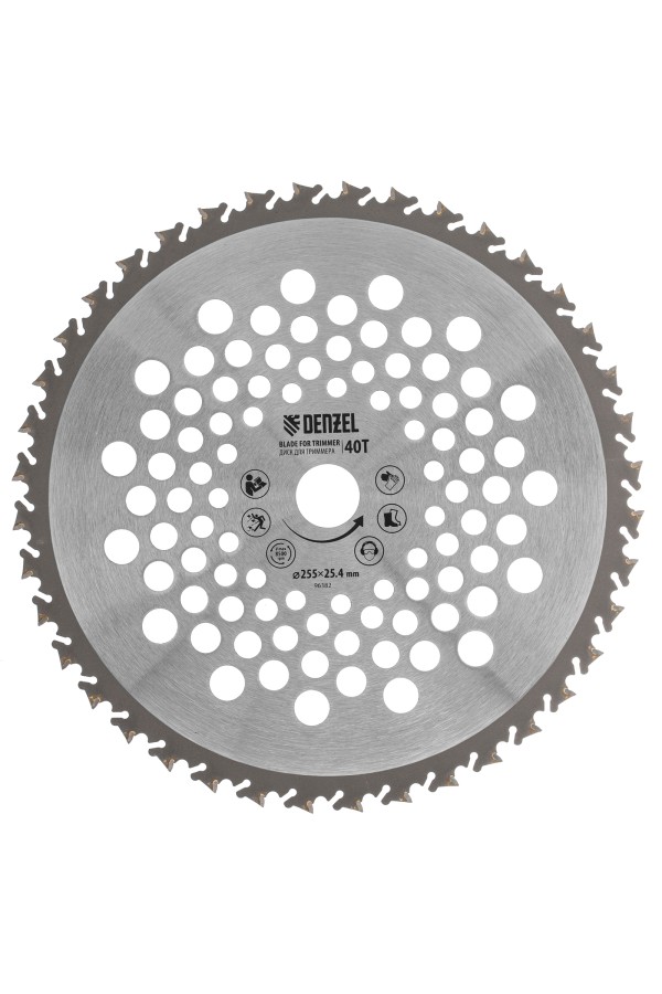 Диск для триммера , 255 х 25,4 40 зубов, Anti-Kick Denzel