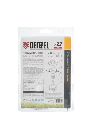 Катушка триммер. полуавтомат , гайка М10,М10,М8, лев.,шаг 1,0 1,25мм// Denzel