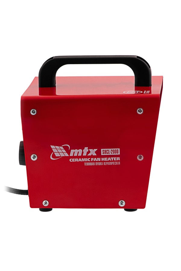Тепловая пушка керамическая SHCL-2000, квадратная, 230 В, 125 м3/ч, 1/2 кВт// MTX