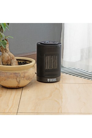 Тепловентилятор керамический DTFC-1200S, вращение, 3 реж., вент., нагрев 600/1200 Вт // Denzel