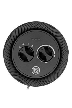 Тепловентилятор керамический DTFC-1200S, вращение, 3 реж., вент., нагрев 600/1200 Вт // Denzel