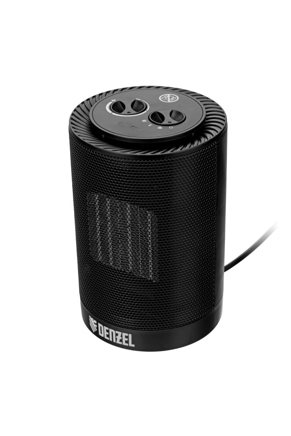 Тепловентилятор керамический DTFC-1200S, вращение, 3 реж., вент., нагрев 600/1200 Вт Denzel