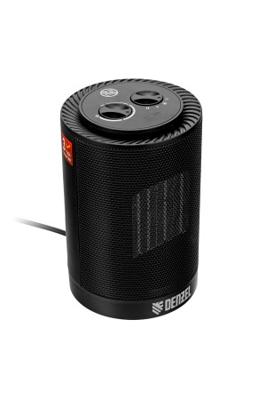 Тепловентилятор керамический DTFC-1200S, вращение, 3 реж., вент., нагрев 600/1200 Вт // Denzel