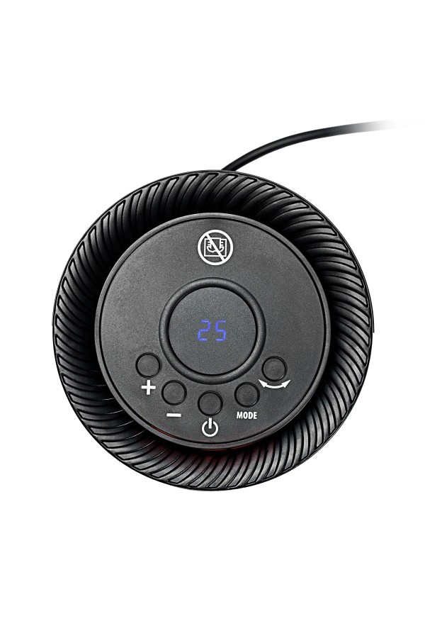 Тепловентилятор электрический керамический DTFC-1200, 3 режима, вентилятор, нагрев 600/1200 Вт Denzel