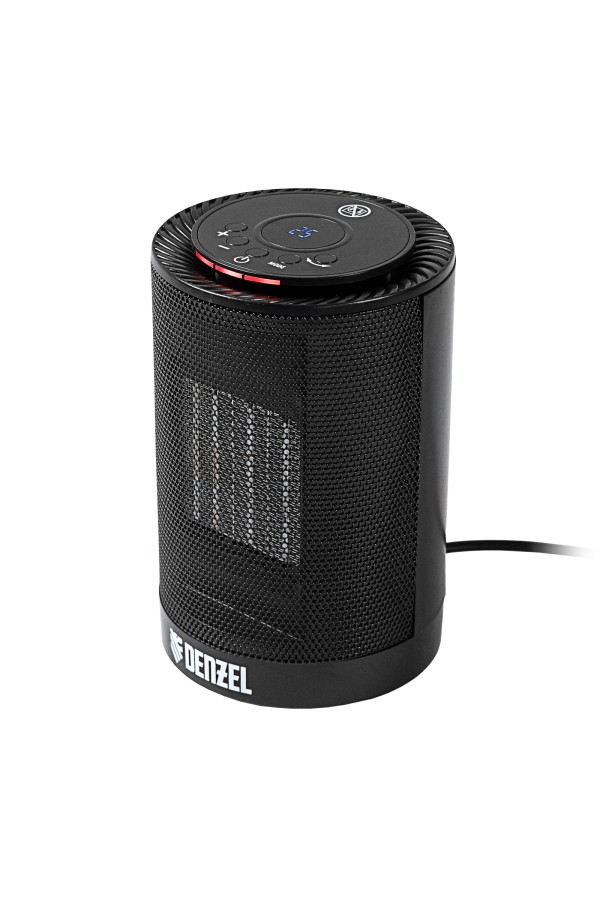 Тепловентилятор электрический керамический DTFC-1200, 3 режима, вентилятор, нагрев 600/1200 Вт Denzel