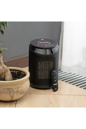 Тепловентилятор электрический керамический DTFC-2000, пульт, 3 режима, вентилятор, нагрев 1000/2000 Вт Denzel