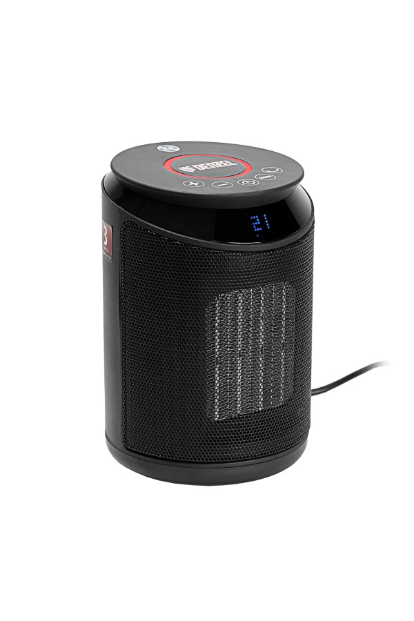 Тепловентилятор электрический керамический DTFC-2000, пульт, 3 режима, вентилятор, нагрев 1000/2000 Вт Denzel