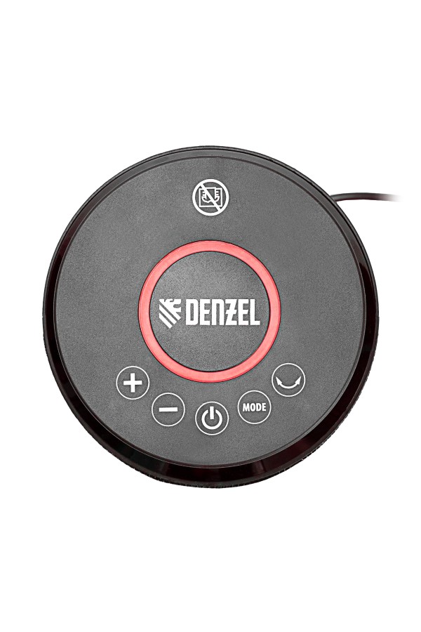 Тепловентилятор электрический керамический DTFC-2000, пульт, 3 режима, вентилятор, нагрев 1000/2000 Вт Denzel