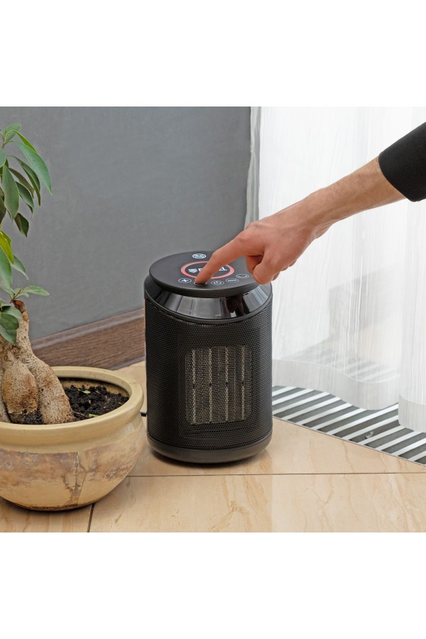 Тепловентилятор керамический DTFC-2000X, 2 кВт, wi-fi, пульт, динамик, вращение, 3 реж. Denzel