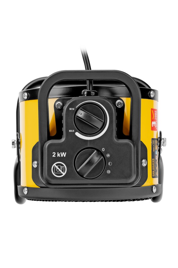 Тепловая пушка, керамический нагреватель (тепловентилятор) DHC 2-100, 230 В, 0.025/1/2 кВт Denzel