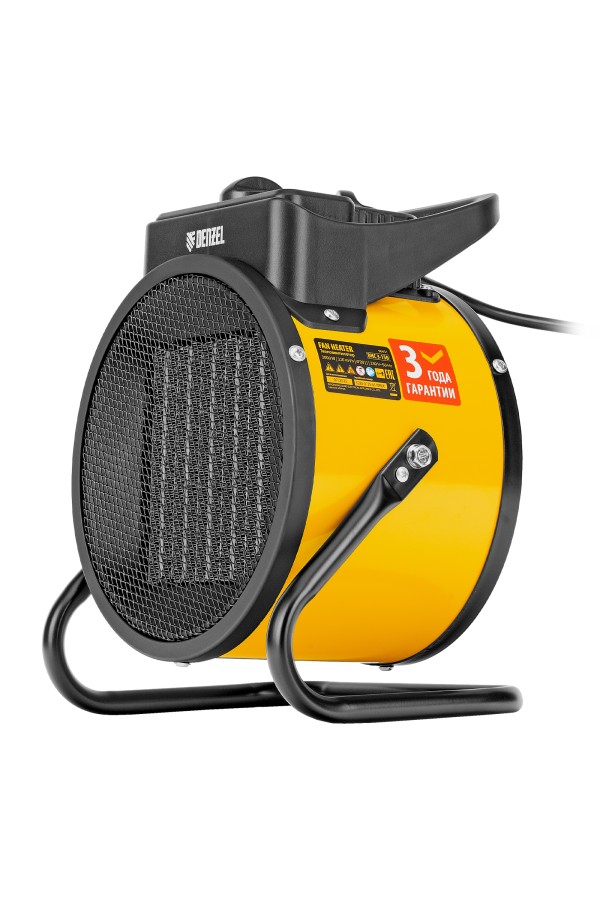 Тепловая пушка, керамический нагреватель (тепловентилятор) DHC 3-150, 230 В, 0.025/1.5/3 кВт Denzel