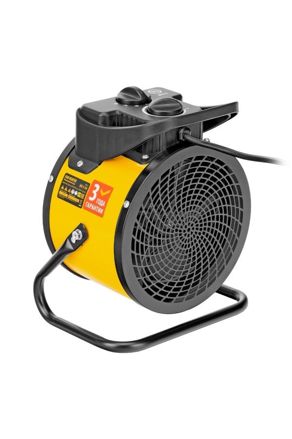 Тепловая пушка, керамический нагреватель (тепловентилятор) DHC 3-150, 230 В, 0.025/1.5/3 кВт Denzel