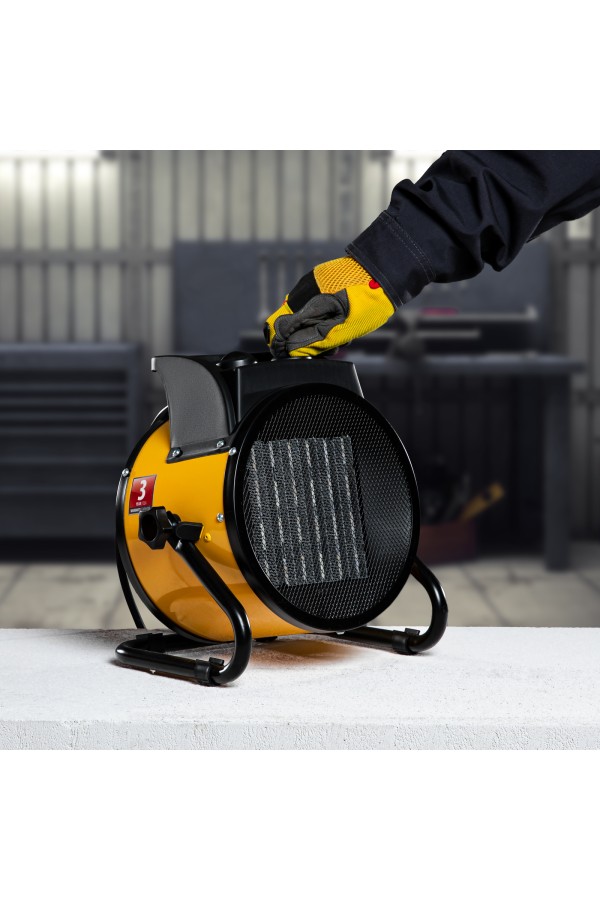 Тепловая пушка, керамический нагреватель (тепловентилятор) DHC 3-150, 230 В, 0.025/1.5/3 кВт Denzel