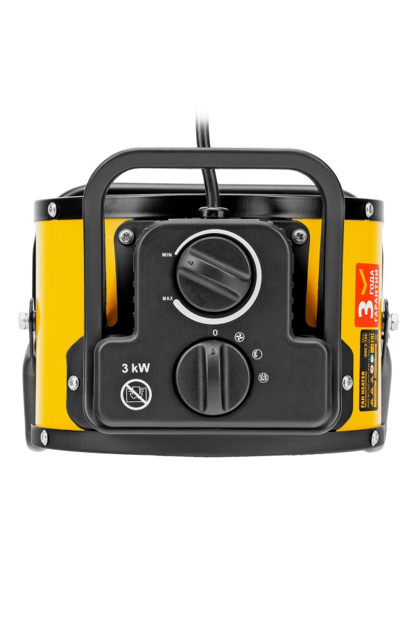 Тепловая пушка, керамический нагреватель (тепловентилятор) DHC 3-150, 230 В, 0.025/1.5/3 кВт Denzel