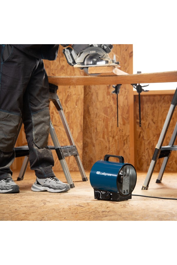 Тепловая пушка ТВ-2М (тепловентилятор) 230 В, 2 режима: вентилятор / 2000 Вт Сибртех