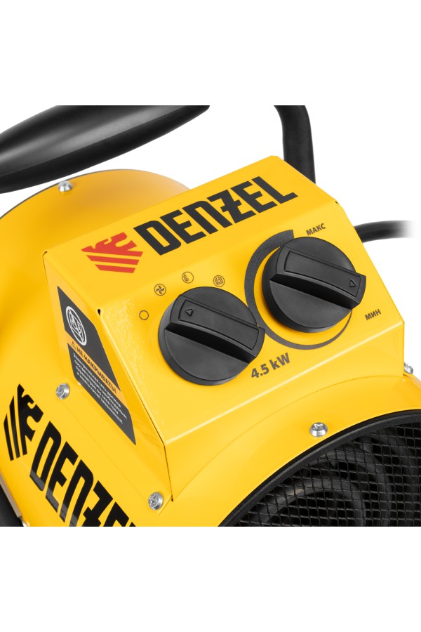 Тепловая пушка SFH-5000, 230 В, 260 м3/ч, вентилятор 3 режима, 3000/4500 Вт Denzel