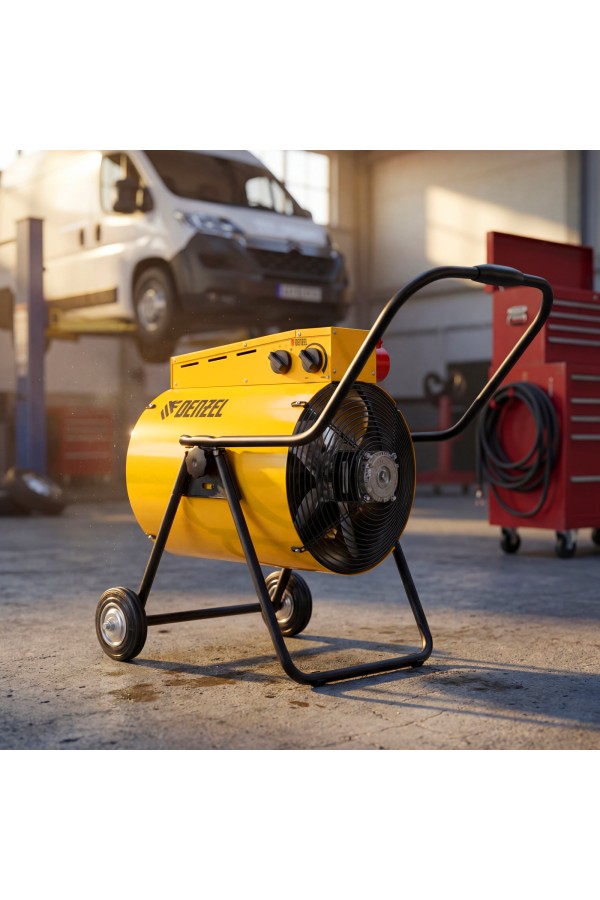 Тепловая пушка SFH-15000, 400 В, 1600 м3/ч, вентилятор 3 режима, 9000/15000 Вт Denzel