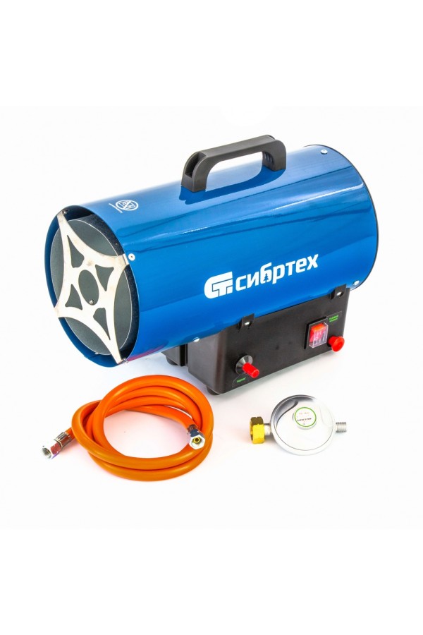 Газовая тепловая пушка СТГ-15, 15 кВт, 500 м3/ч, пропан-бутан Сибртех