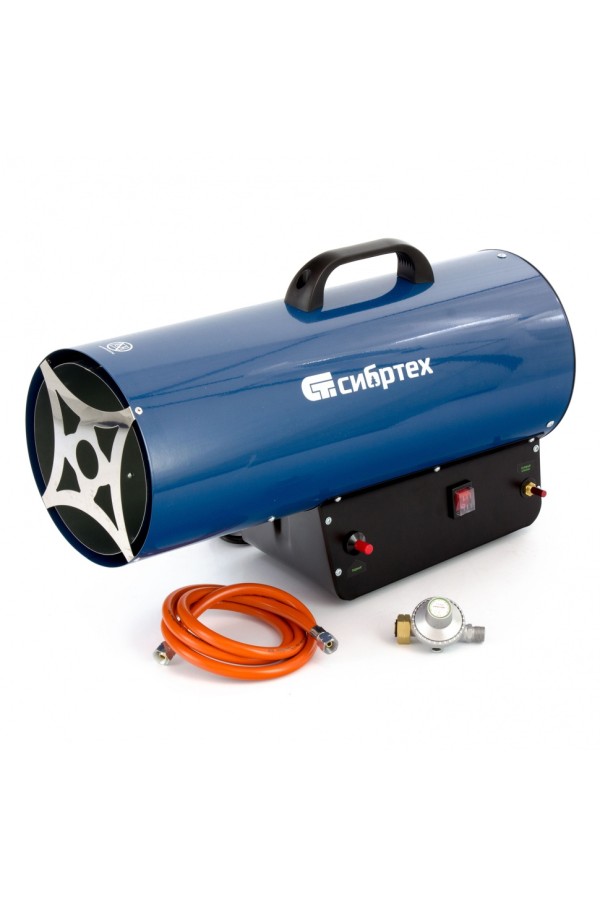 Газовая тепловая пушка СТГ-50, 50 кВт, 1400 м3/ч, пропан-бутан Сибртех
