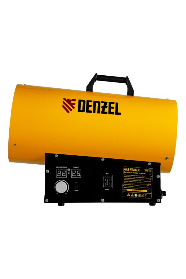 Газовая тепловая пушка GHG-30i, 30 кВт, цифровой термостат, пропан-бутан Denzel