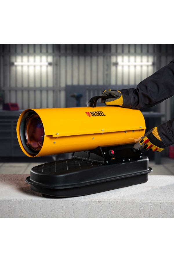 Дизельная тепловая пушка DHG-10, 10 кВт, 300 м3/ч, прямой нагрев Denzel