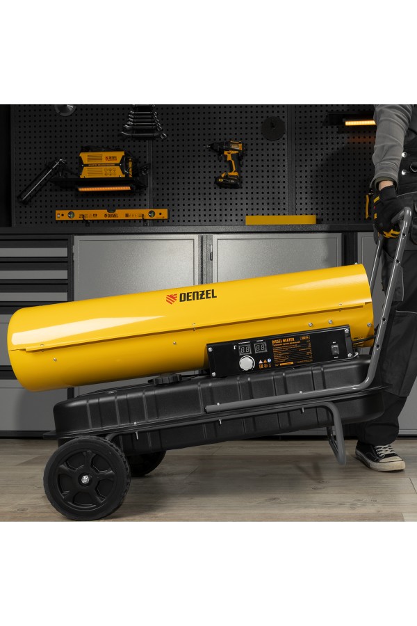 Дизельная тепловая пушка DHG-50, 50 кВт, 1100 м3/ч, прямой нагрев Denzel
