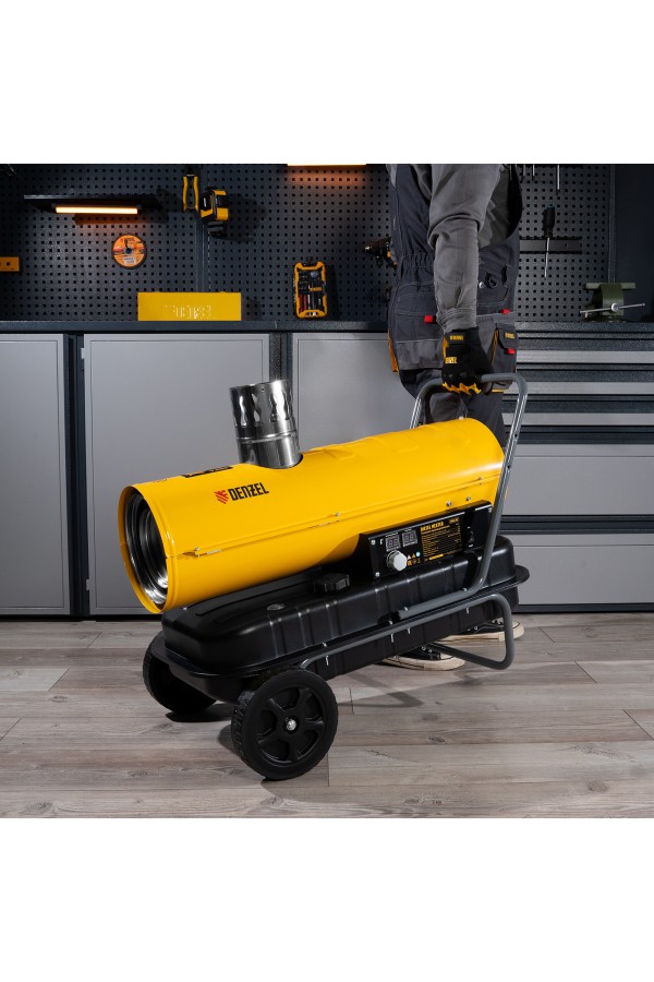 Дизельная тепловая пушка NHG-20i, 20 кВт, 600 м3/ч, непрямой нагрев, цифровой термостат Denzel