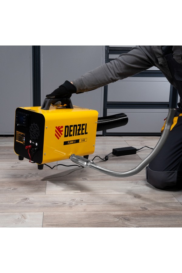 Дизельная тепловая портативная пушка  Flame-5, 5кВт, 300м3/ч, непр.наг., циф. терм. Denzel