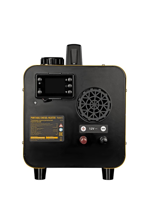 Дизельная тепловая портативная пушка  Flame-5, 5кВт, 300м3/ч, непр.наг., циф. терм. Denzel
